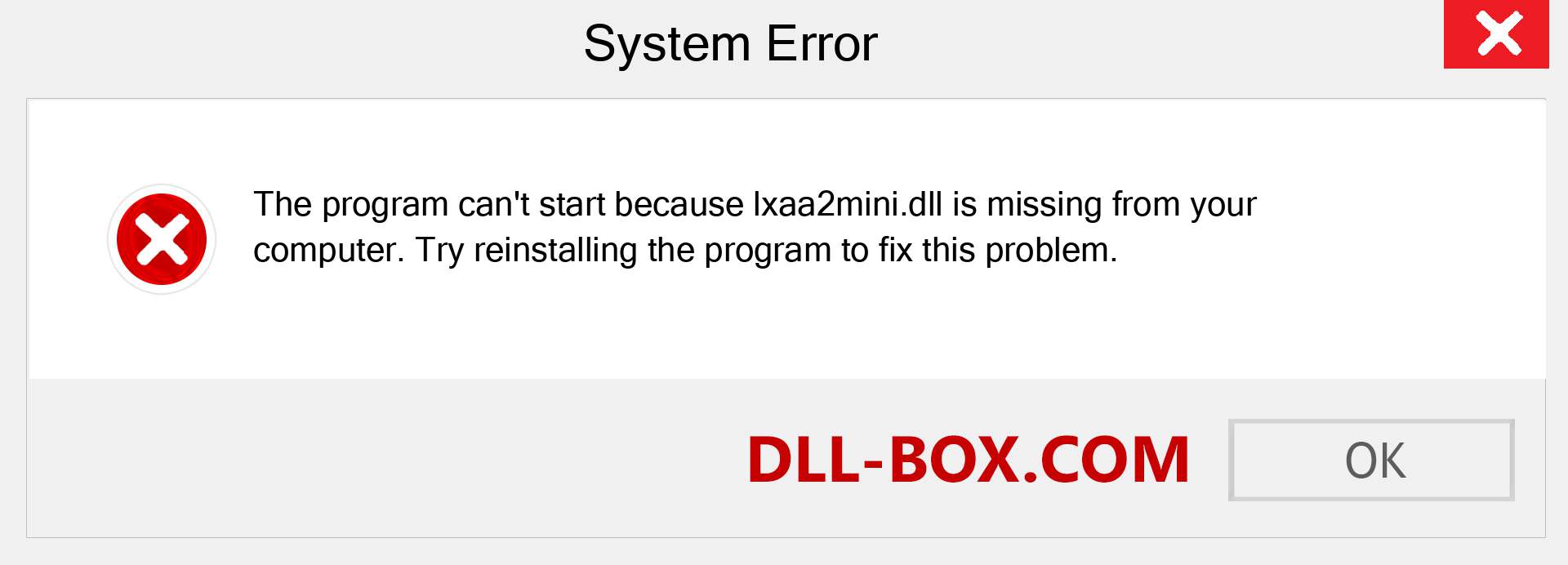  lxaa2mini.dll file is missing?. Download for Windows 7, 8, 10 - Fix  lxaa2mini dll Missing Error on Windows, photos, images